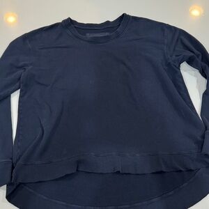 Navy Blue Long Sleeve Light Sweatshirt
